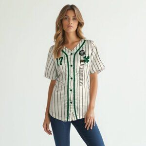 ❤️ NWT Spencer's St. Patrick's Day Clover Wasted #17 Women's Jersey M